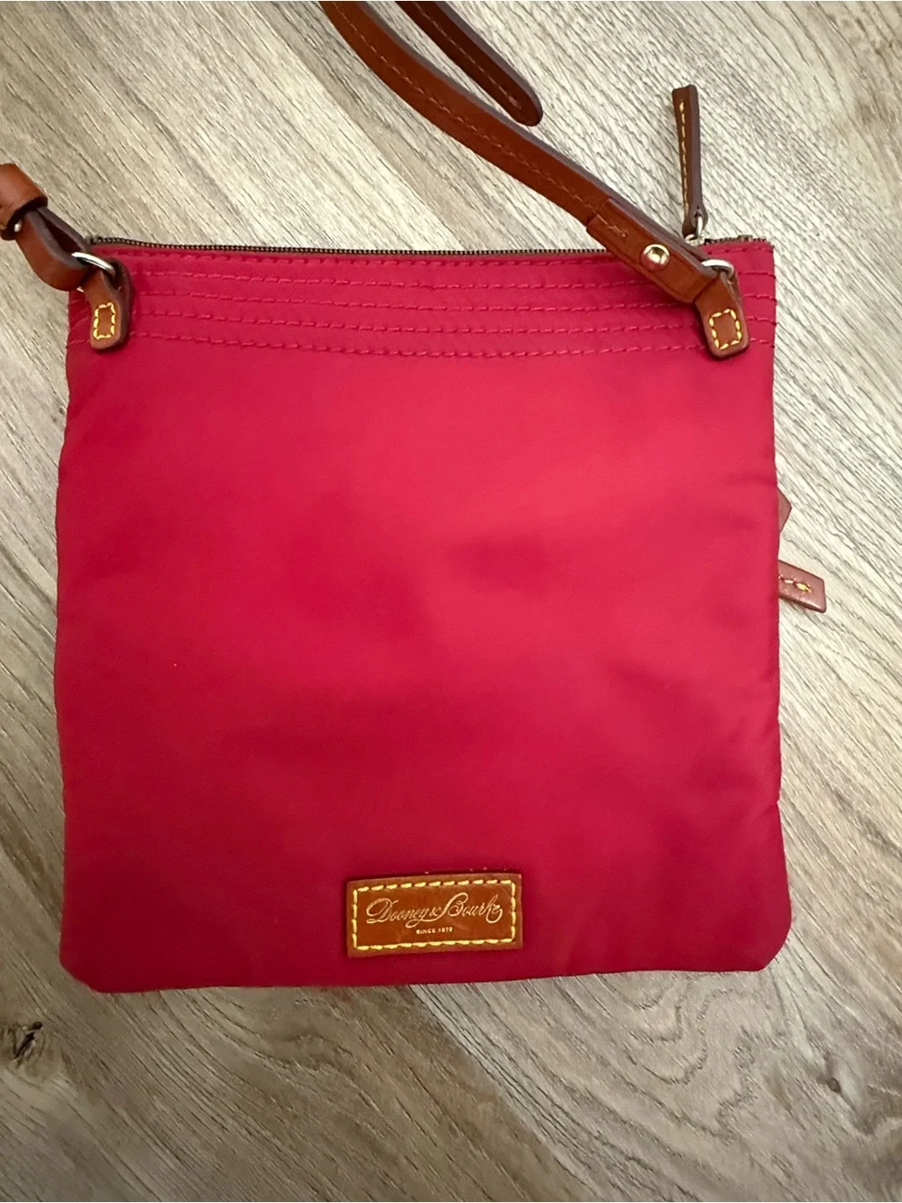 Vintage Dooney & Bourke Nylon Triple Zip Crossbody